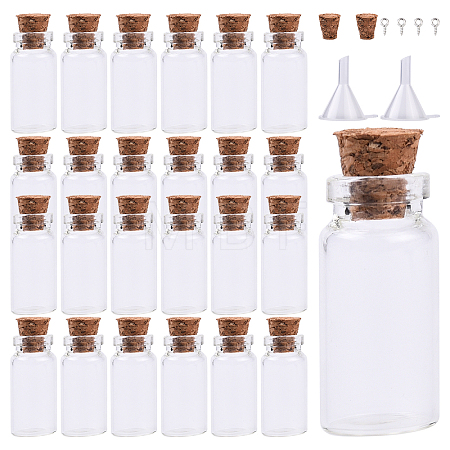 50Pcs Glass Jar Glass Bottles Bead Containers DIY-YW0017-27-1