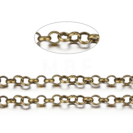 Brass Rolo Chains X-CHC-S008-002B-AB-1