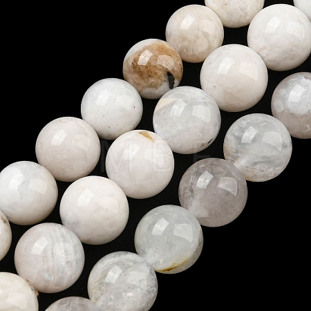 Natural Rainbow Moonstone Beads Strands G-N328-024-8mm-AB-1