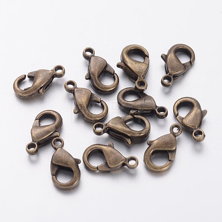 Brass Lobster Claw Clasps KK-904-AB-NF-1