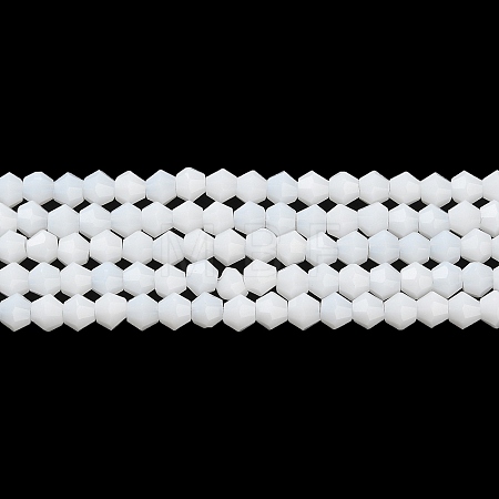 Opaque Solid Color Imitation Jade Glass Beads Strands EGLA-A039-P4mm-D15-1