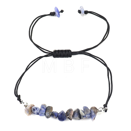 Natural Lapis Lazuli Braided Bead Bracelets PW-WG14195-05-1