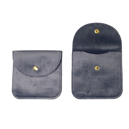 Velvet Jewelry Storage Bags with Snap Button PW-WG79118-13-1
