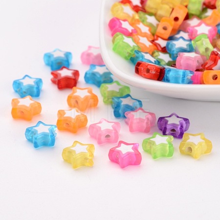 Transparent Acrylic Beads Y-TACR-S116-M-1