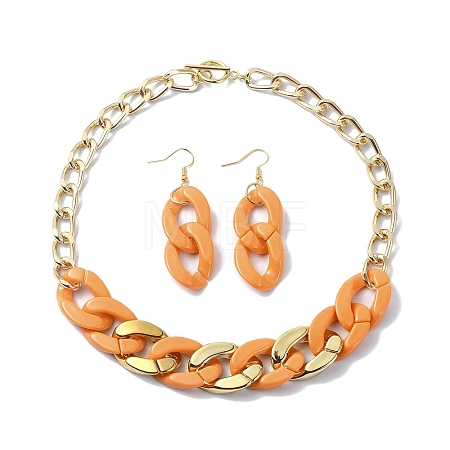 Acrylic Chains Jewelry Set SJEW-JS01288-02-1