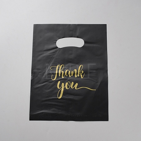 Thank You PE Plastic Gift Tote Bags ABAG-WH0038-78A-03-1