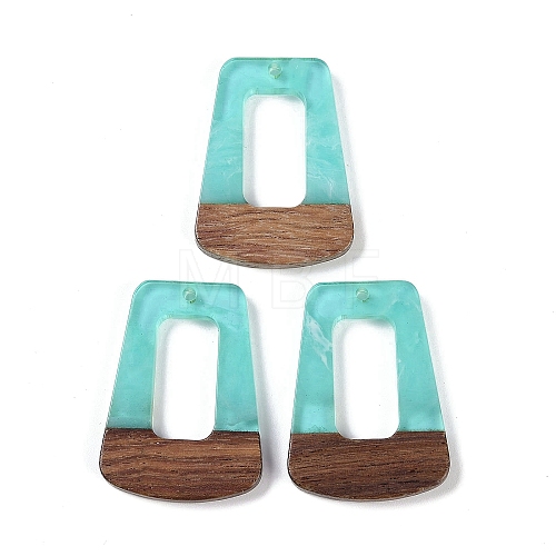 Resin & Wood Pendants WOOD-F015-11C-1