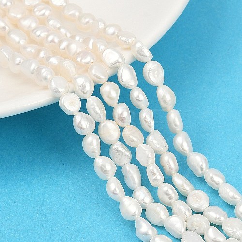 Natural Cultured Freshwater Pearl Beads Strands PEAR-P064-20H-05A-1