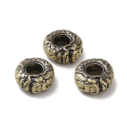 Tibetan Style Rack Plating Brass European Beads KK-Q805-49AB-1