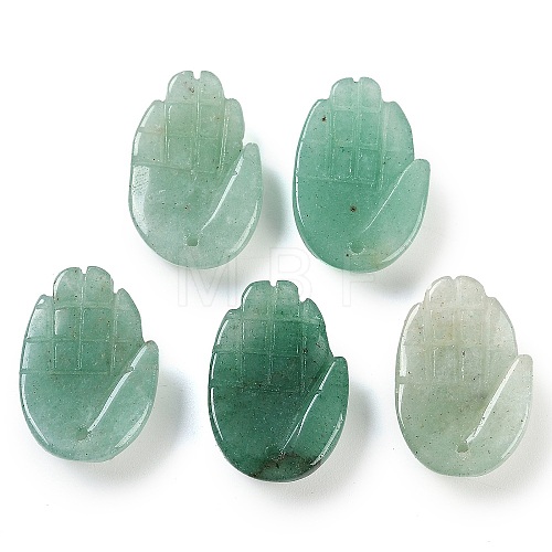 Natural Green Aventurine Pendants G-K359-03D-1