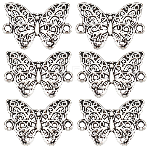 100Pcs Tibetan Style Alloy Connector Charms FIND-SC0006-17-1