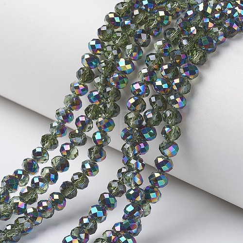 Electroplate Transparent Glass Beads Strands EGLA-A034-T2mm-Q17-1