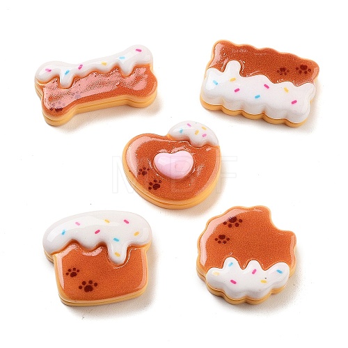 Opaque Resin Imitation Food Decoden Cabochons RESI-B027-05-1