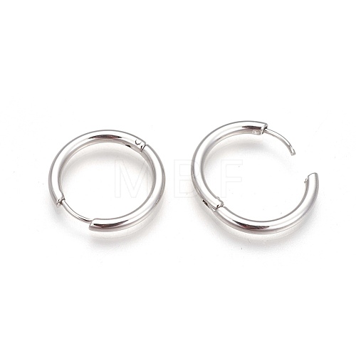 Tarnish Resistant 304 Stainless Steel Hoop Earrings EJEW-P177-P-08-1