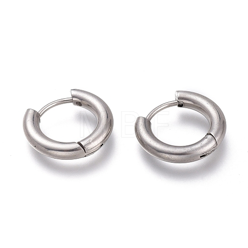 Tarnish Resistant 201 Stainless Steel Huggie Hoop Earrings EJEW-O095-05-02-1