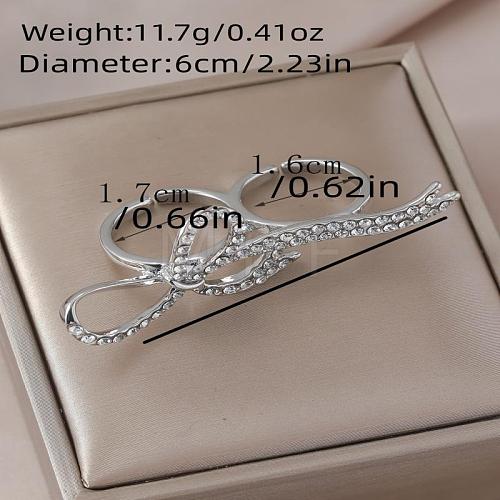 Exaggerated French Alloy Double Rings for Women VT2339-10-1