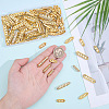 120Pcs 4 Styles Alloy Crystal Rhinestone Spacer Bars FIND-ME0004-07G-3