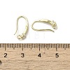Brass Micro Pave Cubic Zirconia Earring Hooks KK-C048-13D-G-3