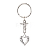 Valentine's Day Heart Alloy Pendant Keychain KEYC-JKC00625-03-1