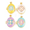 Brass Locket Pendants KK-D232-01G-1