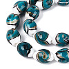 Handmade Gold Sand Lampwork Beads Strands LAMP-Q041-09B-3