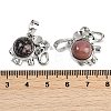 Natural Rhodonite Pendants G-I374-A-P02-3
