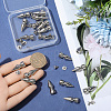 20Pcs Zinc Alloy Spikes Screwback Studs FIND-GF0008-53B-3