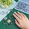 DICOSMETIC 18Pcs 9 Size 201 Stainless Steel Plain Band Ring for Men Women RJEW-DC0001-07B-5