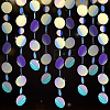 Irridescent PVC Glitter Circle Dots Garland HJEW-WH0036-37-1