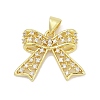 Brass Micro Pave Cubic Zirconia Pendants KK-D317-098A-G-1