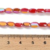 Electroplate Opaque Glass Beads EGLA-H112-06-HR04-4