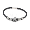 Braided Microfiber Leather Cord Bracelets BJEW-C153-01D-4