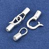 Brass Fold Over Clasps KK-CBA7392-01S-2