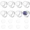 DIY Oval Finger Rings Making Kit DIY-BBC0003-15P-1