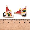 Christmas Theme Alloy Enamel Pendants ENAM-T020-33D-3