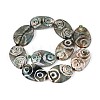 Tibetan Style dZi Agate Beads Strands G-N357-02A-01-3