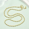 2.5MM Brass Rice Ball Chain Necklaces NJEW-P339-04G-3