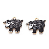 Alloy Enamel Pendants PALLOY-CJC0009-01C-3