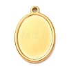 304 Stainless Steel Pendant Cabochon Settings STAS-Z204-04G-08-1