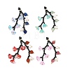 Glass Seed Beaded & Natural Gemstone Big Pendants PALLOY-MZ01388-1