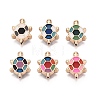 Rack Plating Alloy Enamel Beads ENAM-N071-01G-1