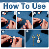 Brass Leverback Earring Findings EJEW-TAC00035-5