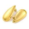 Ion Plating(IP) 304 Stainless Steel Teardrop Stud Earrings EJEW-D281-31G-2