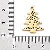 Christmas Theme 304 Stainless Steel Pendants STAS-R003-04G-03-3