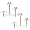 3-Tier Transparent Round Acrylic Products Display Riser Stands ODIS-WH0329-27-1