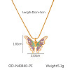 304 Stainless Steel Enamel Pendant Necklaces FS-WG8DC4E-01-1