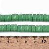 Opaque Solid Color Glass Beads Strands GLAA-N026-4x8mm-12-4