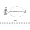 304 Stainless Steel Ball Chains CHS-CJ0001-26-4