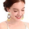Brass Chandelier Earrings EJEW-D105-01D-1