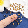 SHEGRACE Brass Micro Pave Clear Cubic Zirconia Spacer Beads XGRQ1U120-307G-5